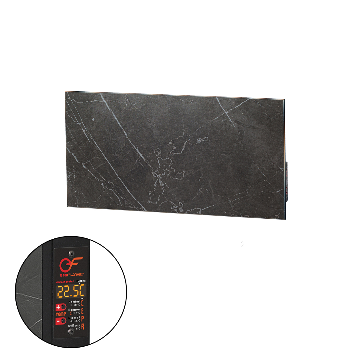 купити обігрівач 250PB темний камінь - на 5 м² керамічний з терморегулятором 250PB темний камінь - на 5 м² hotpro