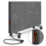 Керамічний обігрівач EraFlyme Двохстороння керамічна панель на роликах  1200PG графіт  22 м² 1200 Вт купити в Україні hotpro купить в Украине хотпро