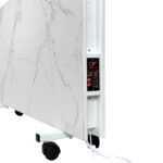 Керамічний обігрівач EraFlyme Двохстороння керамічна панель на роликах  1200PW білий камінь  22 м² 1200 Вт купити в Україні hotpro купить в Украине хотпро