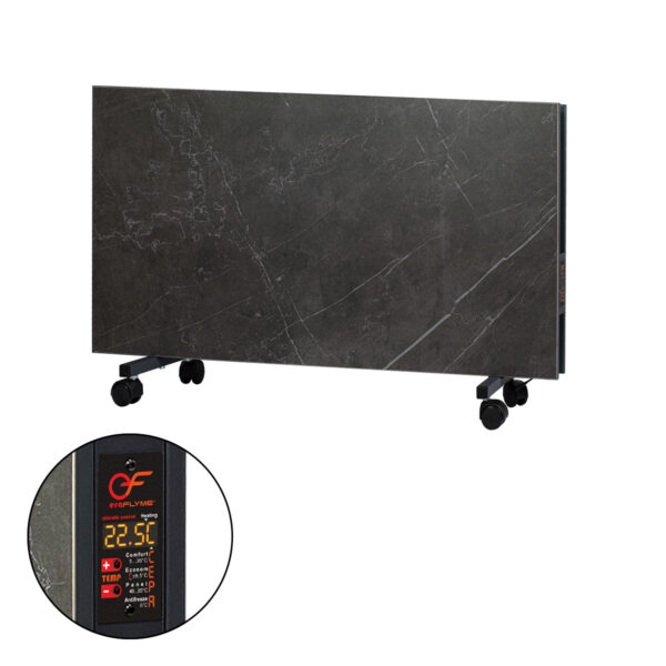 Керамічний обігрівач EraFlyme Двохстороння керамічна панель на роликах  500PG темний камінь  10 м² 500 Вт купити в Україні hotpro купить в Украине хотпро