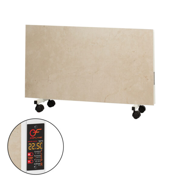 Керамічний обігрівач EraFlyme Двохстороння керамічна панель на роликах  500PW бежева   10 м² 500 Вт купити в Україні hotpro купить в Украине хотпро
