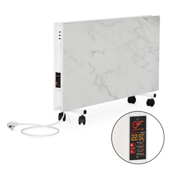 Керамічний обігрівач EraFlyme Двохстороння керамічна панель (на роликах)  800PW білий камінь   16 м² 800 Вт купити в Україні hotpro купить в Украине хотпро