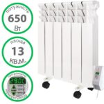 Електрорадіатор Ecoteplo 650 Вт 6 секцій з підставкою 13 м² купити в Україні hotpro купить в Украине хотпро