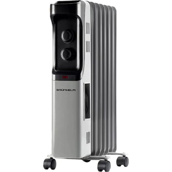 Масляний обігрівач Grunhelm GR-0715N 20 м² 2000 Вт купити в Україні hotpro купить в Украине хотпро
