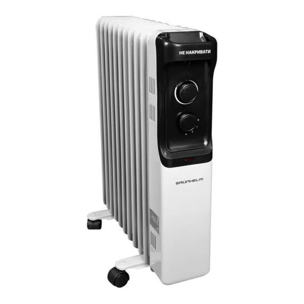 Масляний обігрівач Grunhelm GR-1125N 20 м² 2500 Вт купити в Україні hotpro купить в Украине хотпро