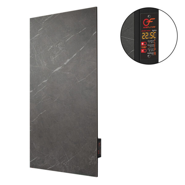 Керамічний обігрівач EraFlyme Керамічна панель  600TB темний камінь  12 м² 600 Вт купити в Україні hotpro купить в Украине хотпро