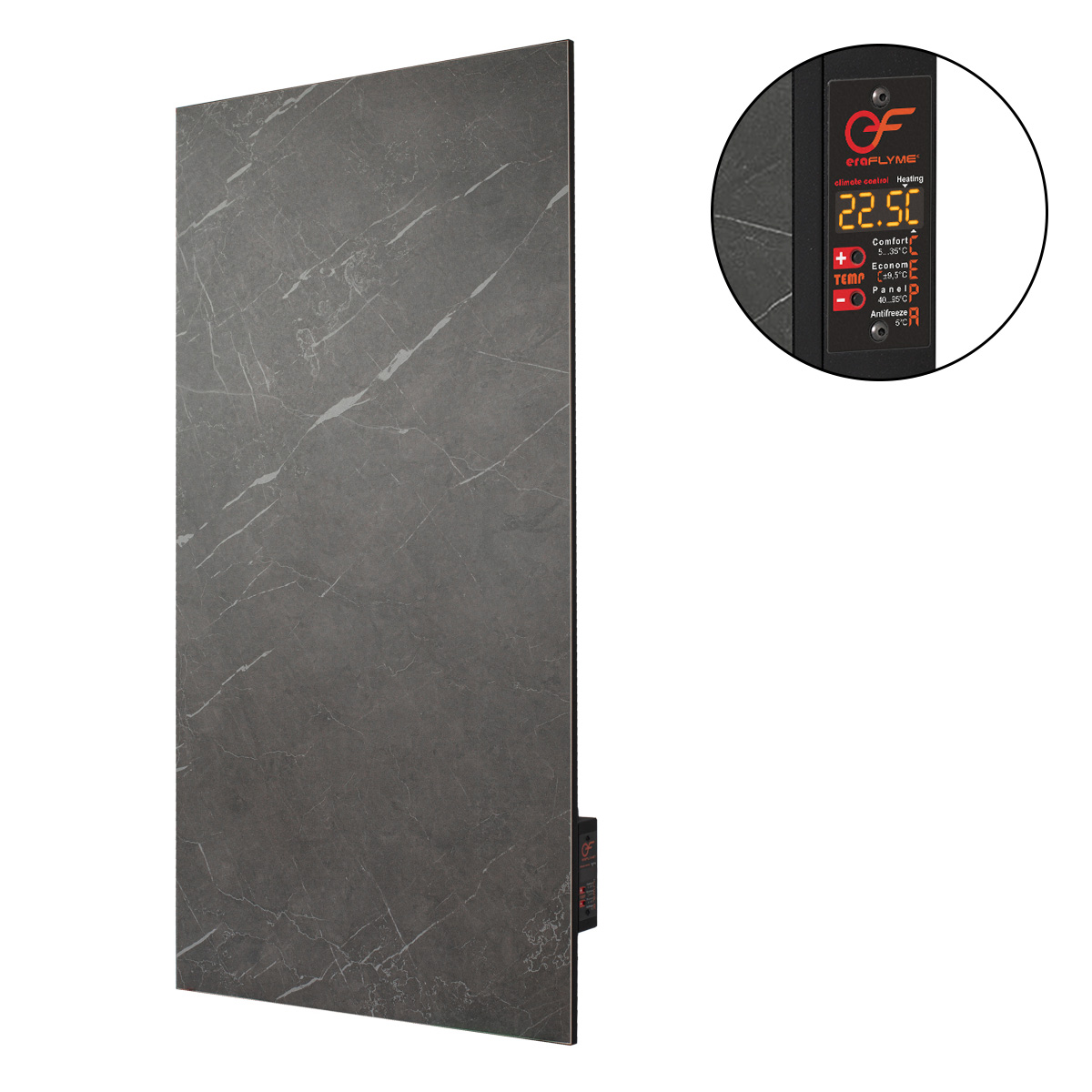 EraFlyme Керамічна панель  600TB темний камінь  12 м² 600 Вт купити в Україні hotpro купить в Украине хотпро